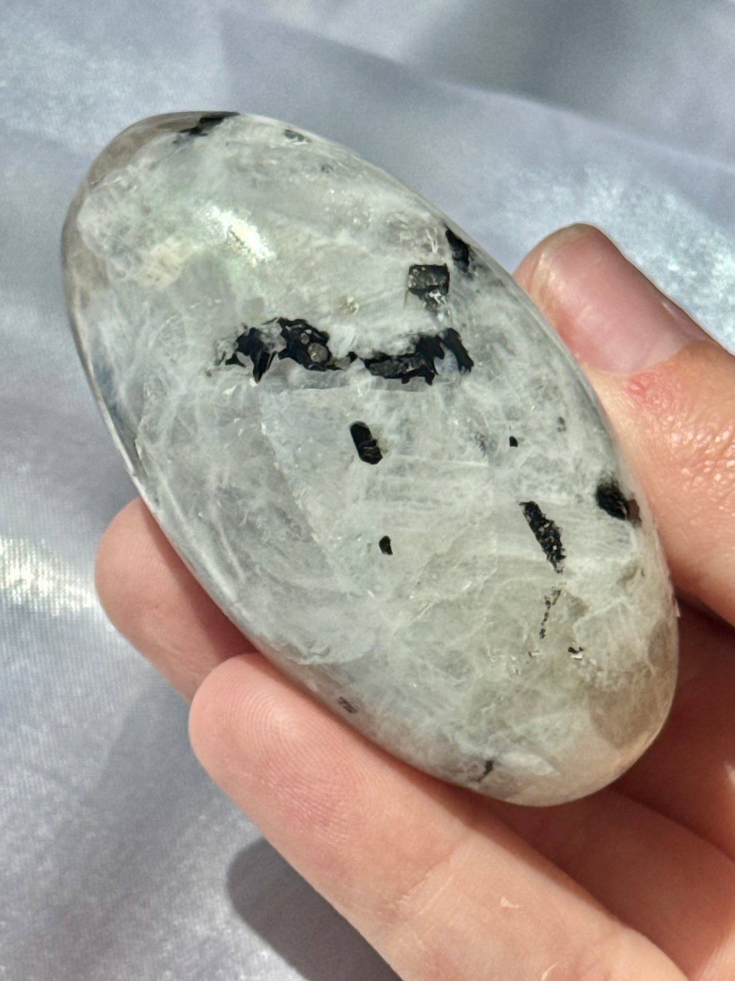 Rainbow moonstone lingham
