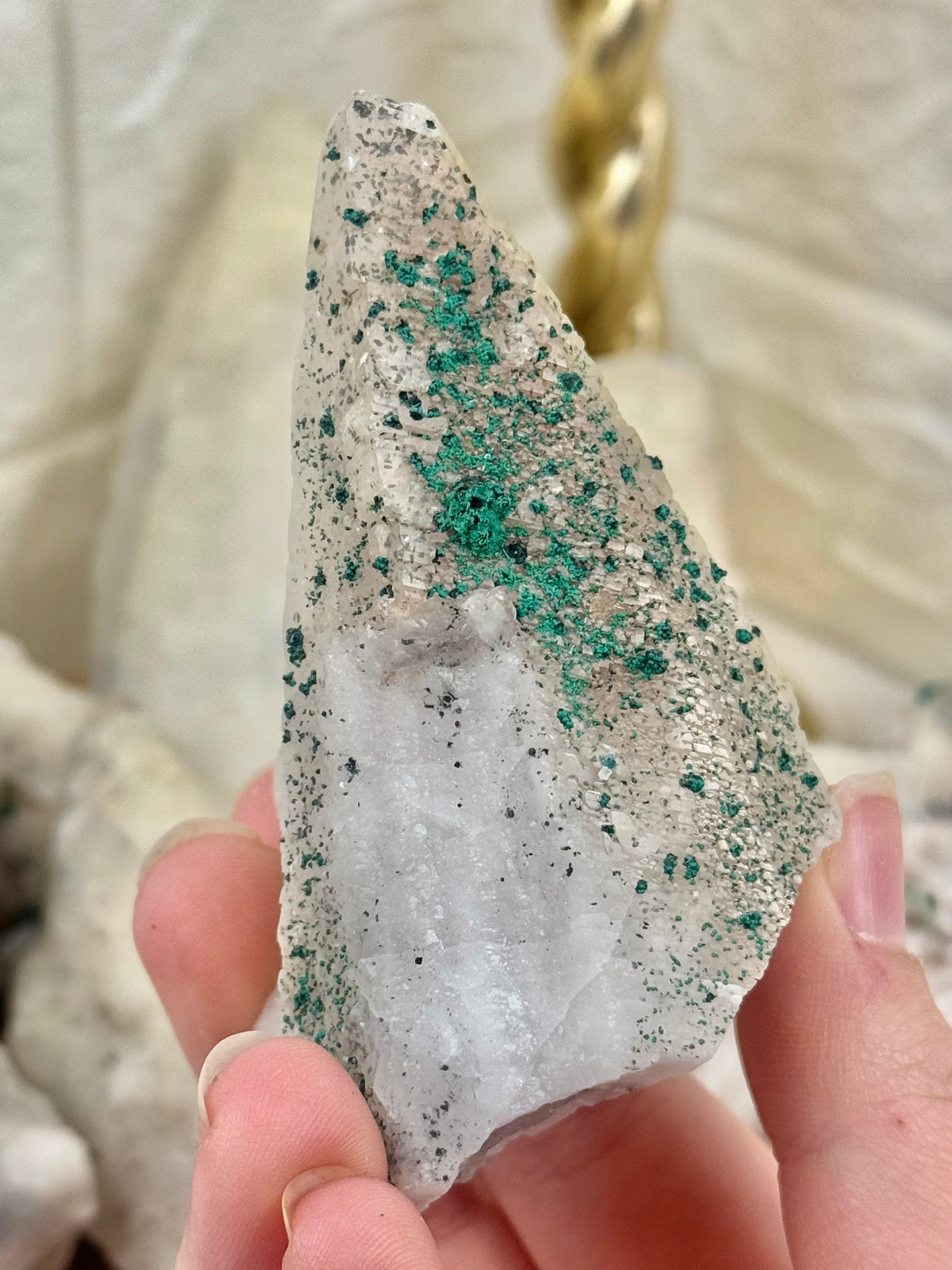 You pick! Malachite x calcite from hunan Changning shuikoushan, China