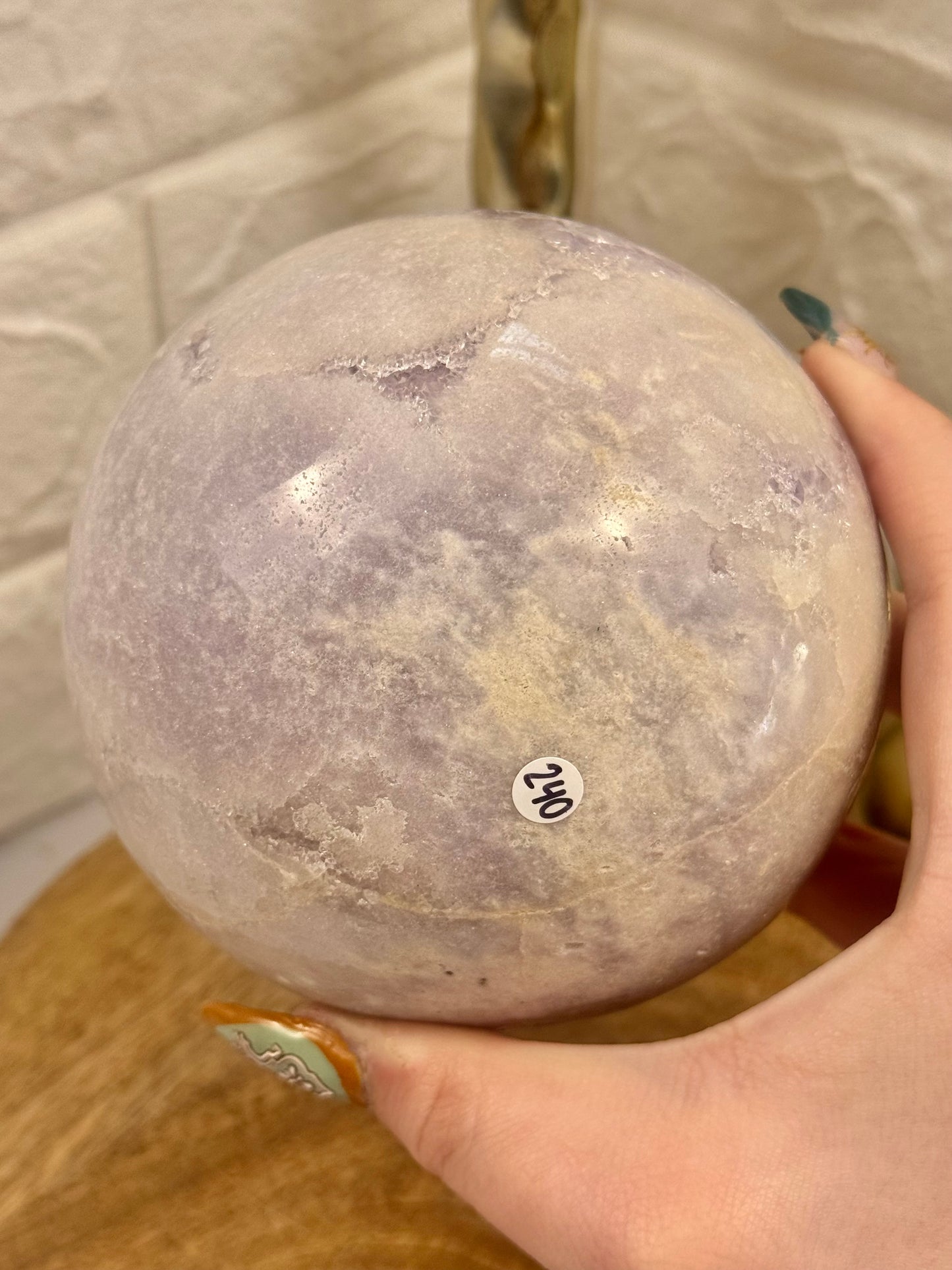 Amazing XL pink/purple amethyst sphere from Brazil