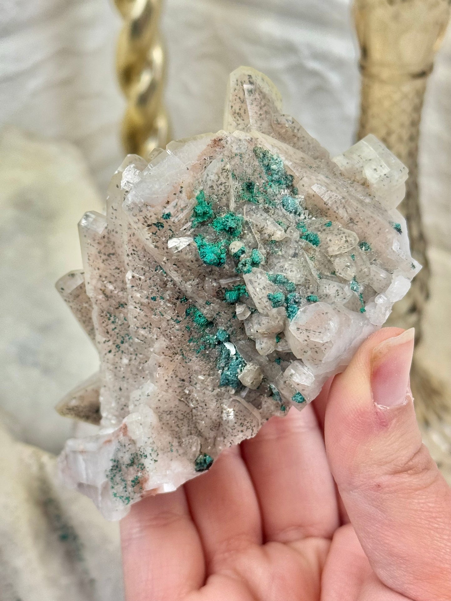 You pick! Malachite x calcite from hunan Changning shuikoushan, China