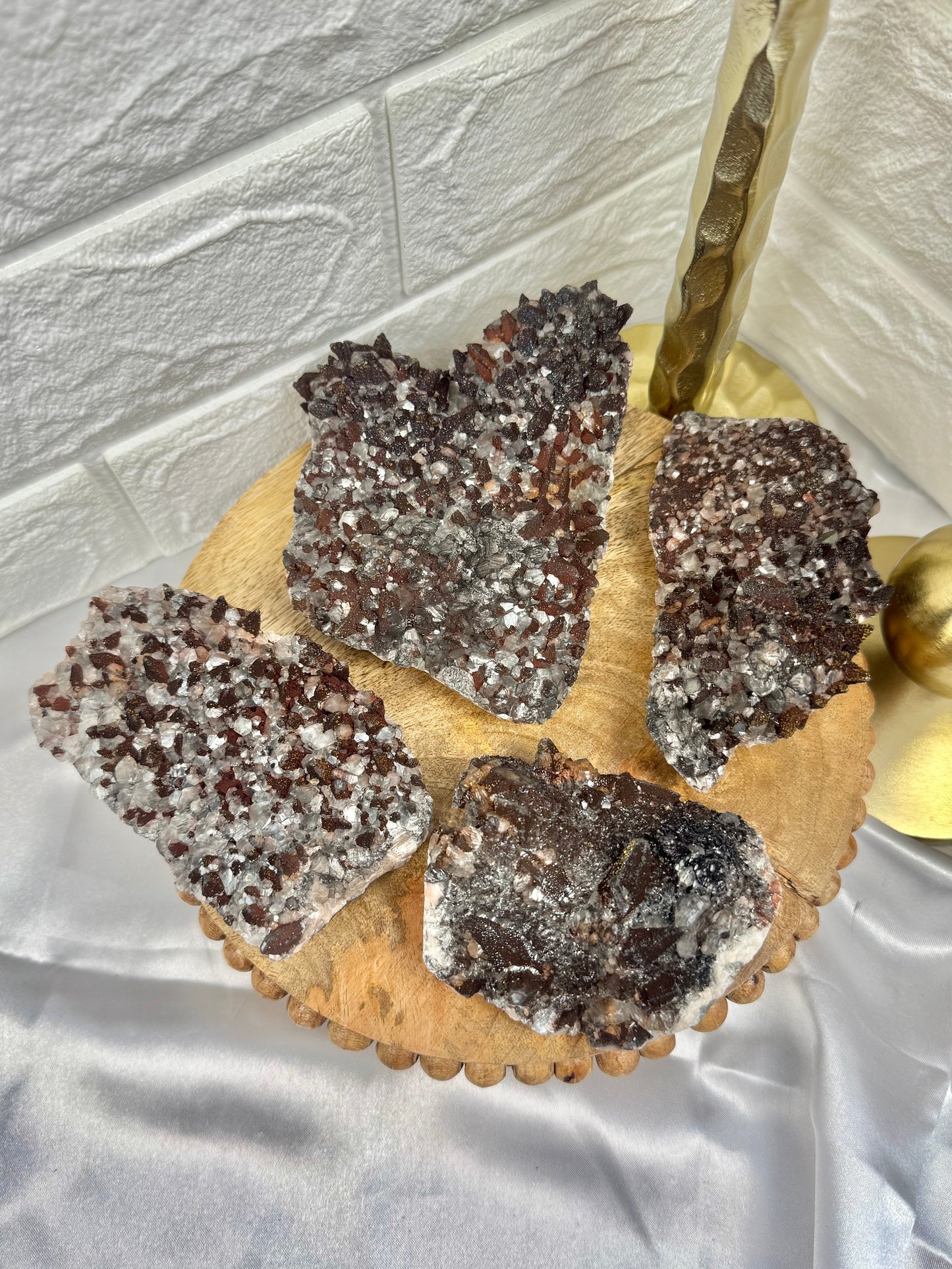 You pick! dogtooth calcite w/ Limonite, Pyrite Symboisis from Hubei Province, China