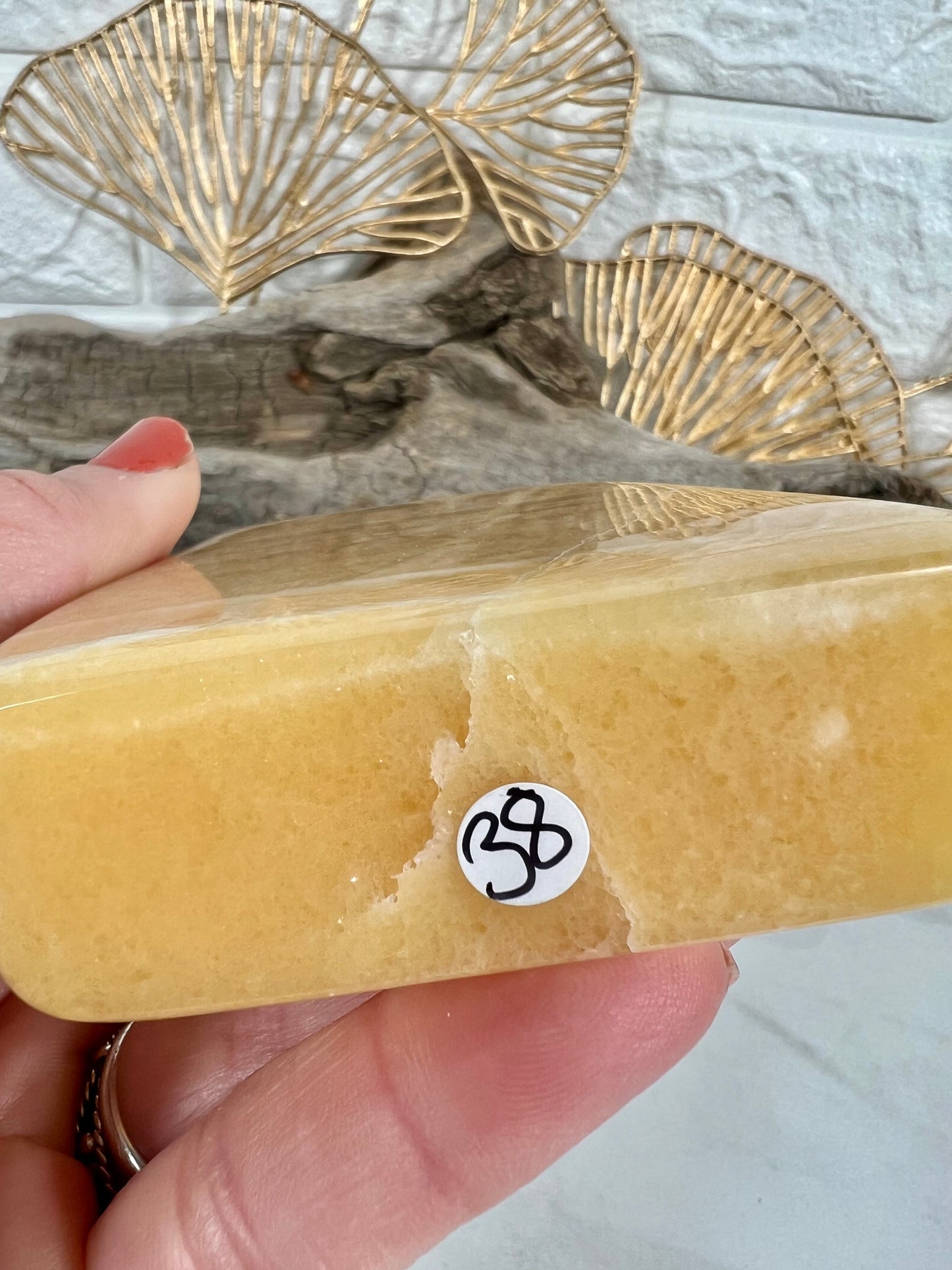 Banded orange calcite Freeform