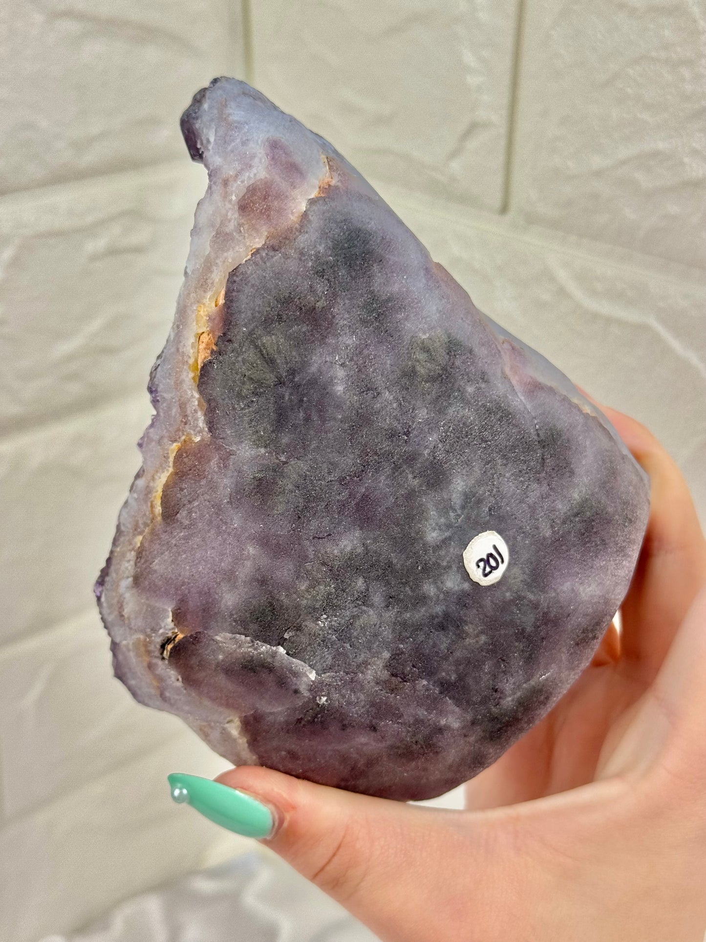 Insane high quality elestial amethyst with hematite from India
