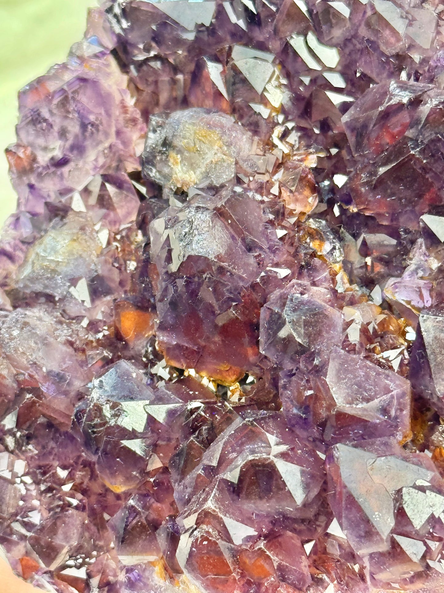 Insane high quality elestial amethyst with hematite from India