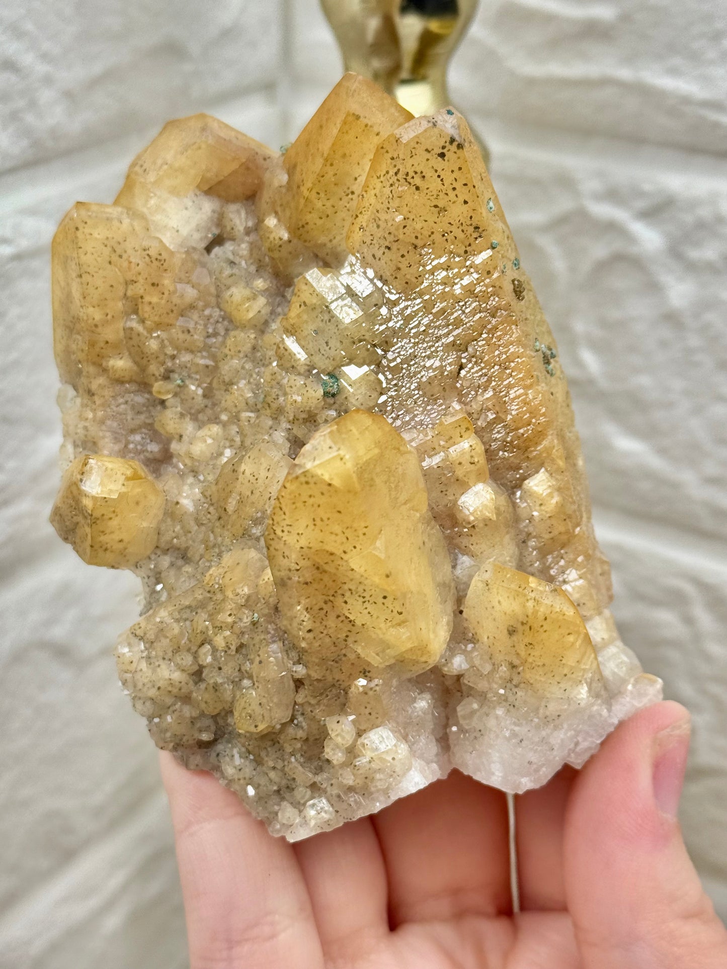 You pick! Naturally iridescent golden calcite from Hunan China