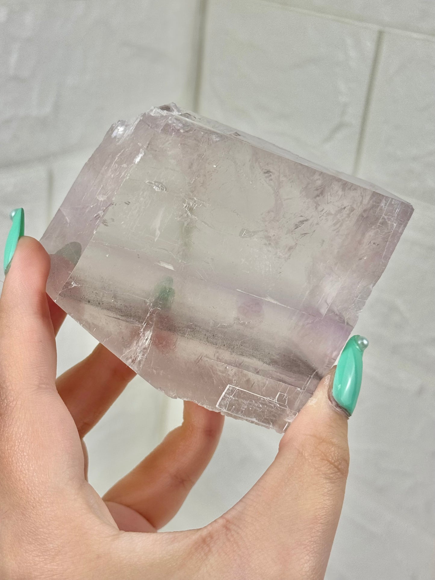 Beautiful purple clear balmat calcite from the Empire State zinc mine, New York