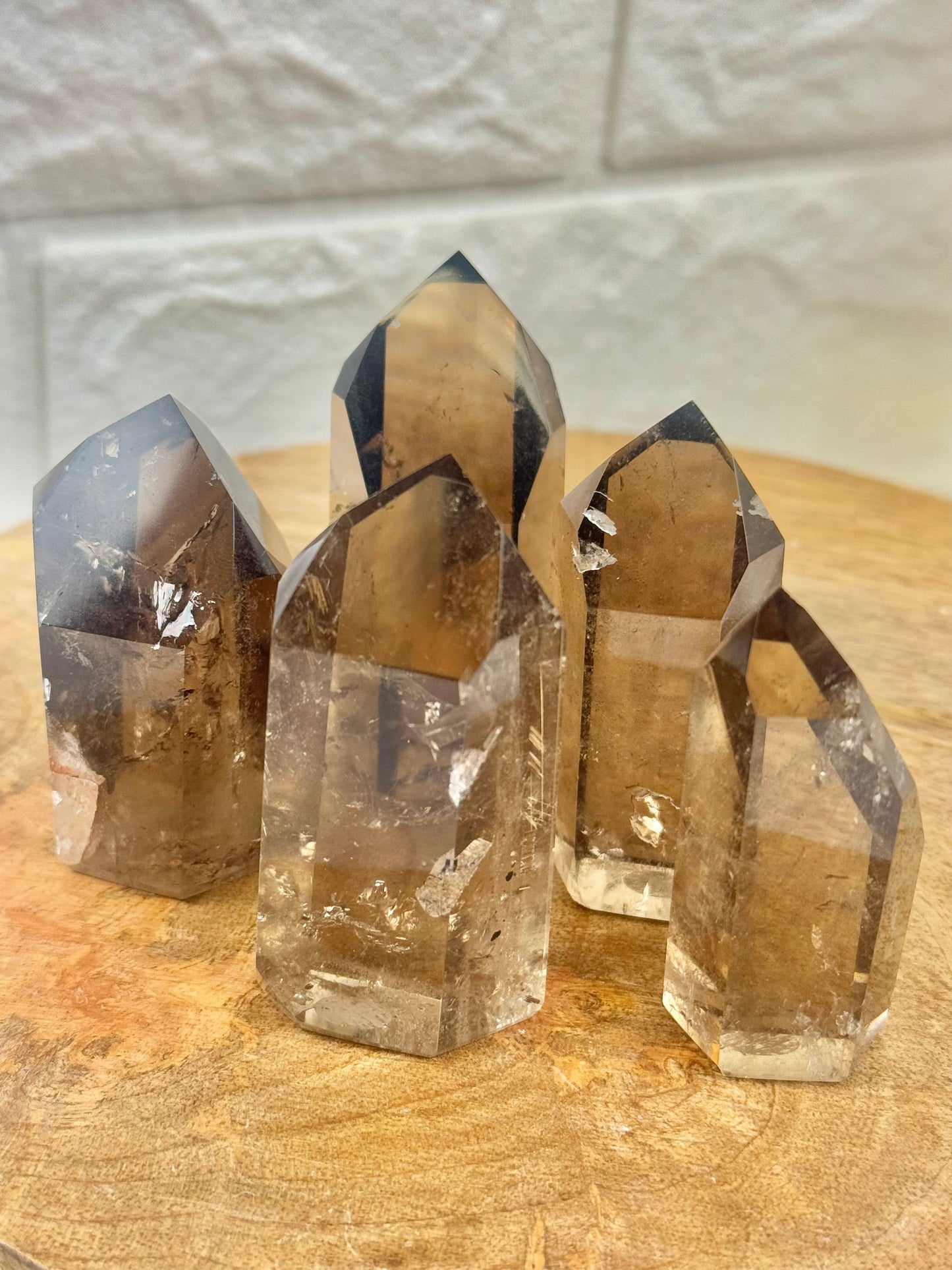You pick! High quality natural Brazilian smoky quartz towers