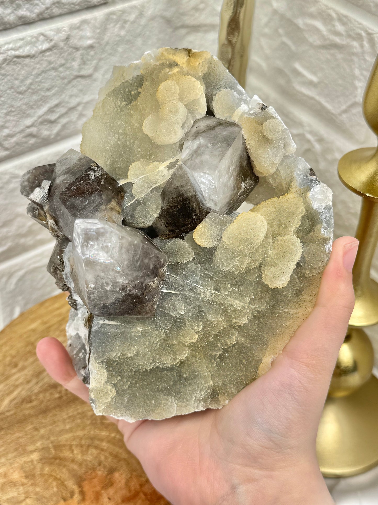 Amazing statement dendritic “spar” dogtooth calcite w/ quartz from Fujian Province, China