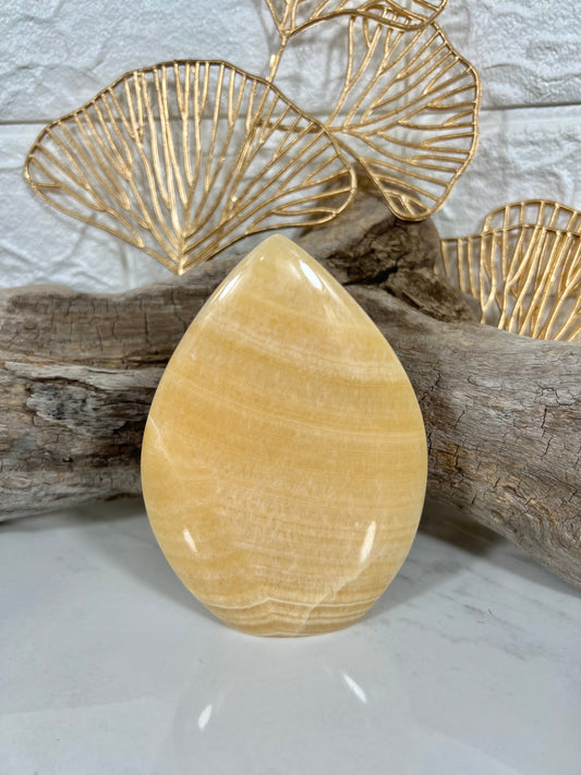 Orange calcite flame T