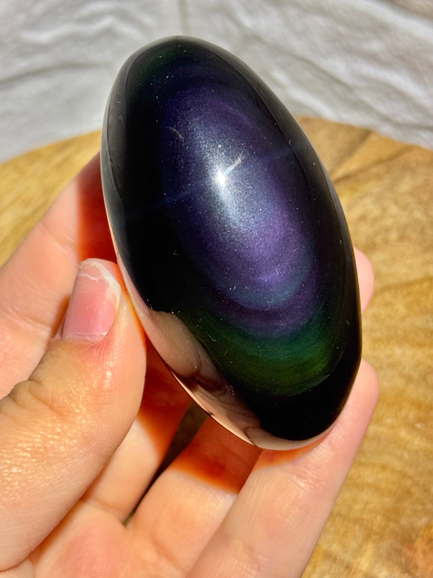 1 intuitive rainbow obsidian Shiva Lingham
