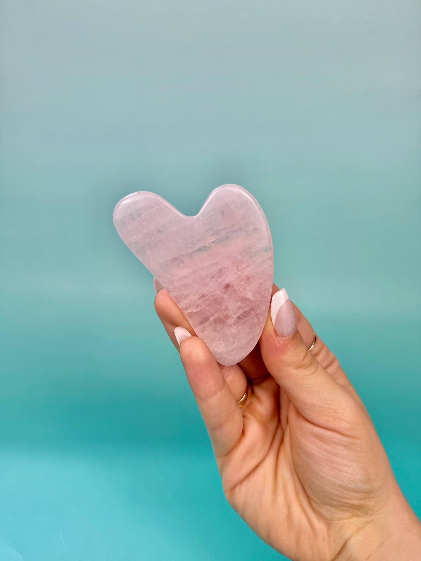 1 rose quartz guasha