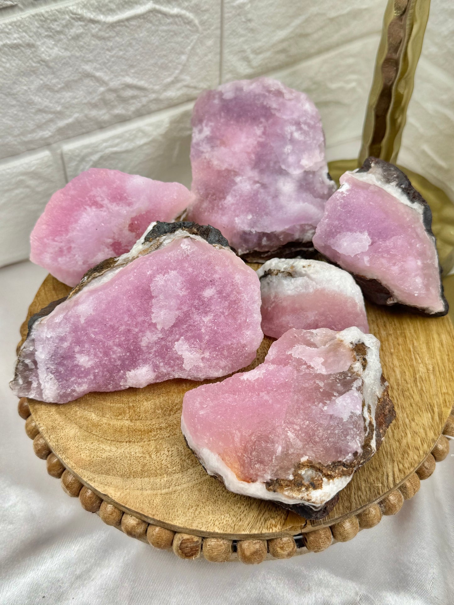 You pick! High quality raw pink aragonite from Pakistan