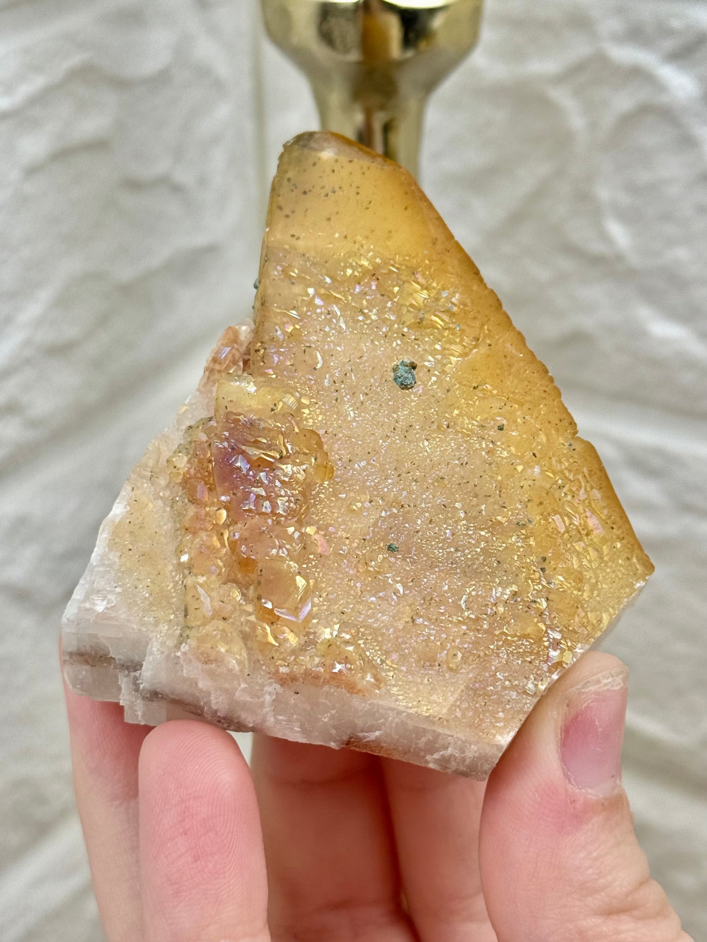 You pick! Naturally iridescent golden calcite from Hunan China