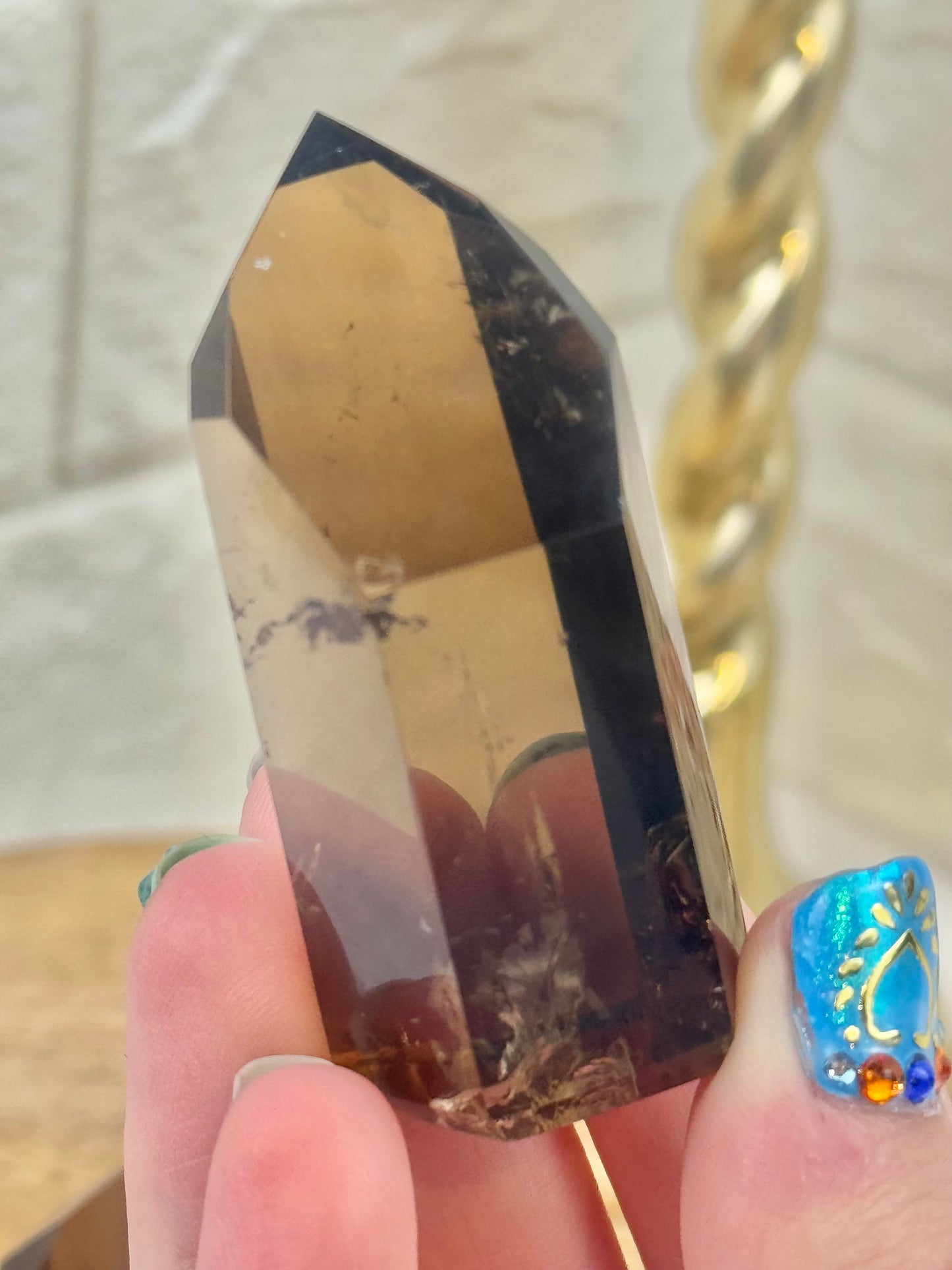 You pick! High quality natural Brazilian smoky quartz towers