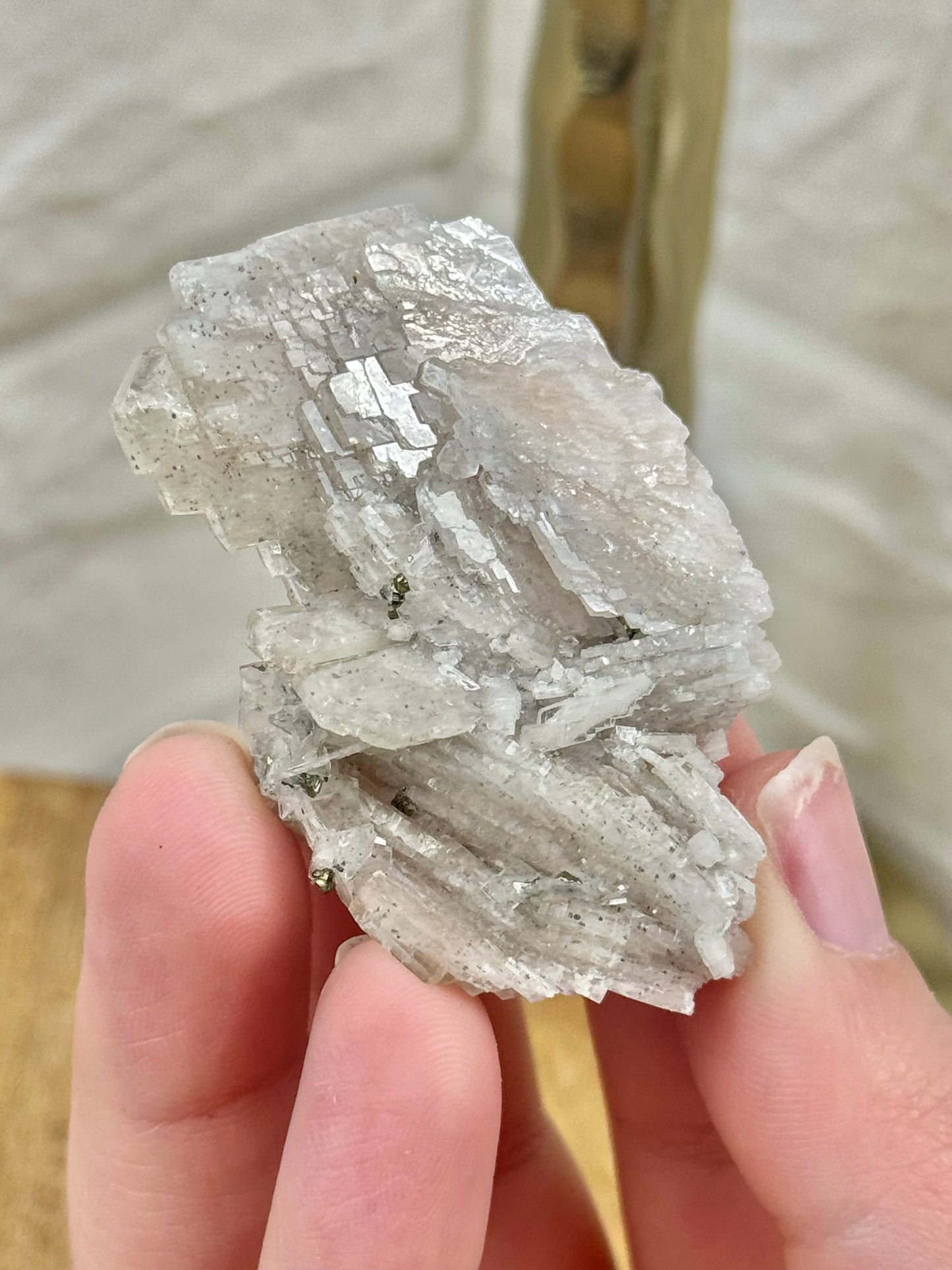 You pick! Light pink Barite specimens with pyrite from Morocco