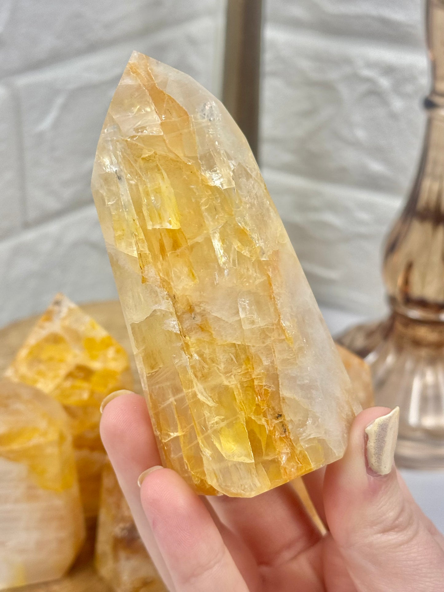 You pick! Golden healer towers (some with pyrite inclusions) from Brazil