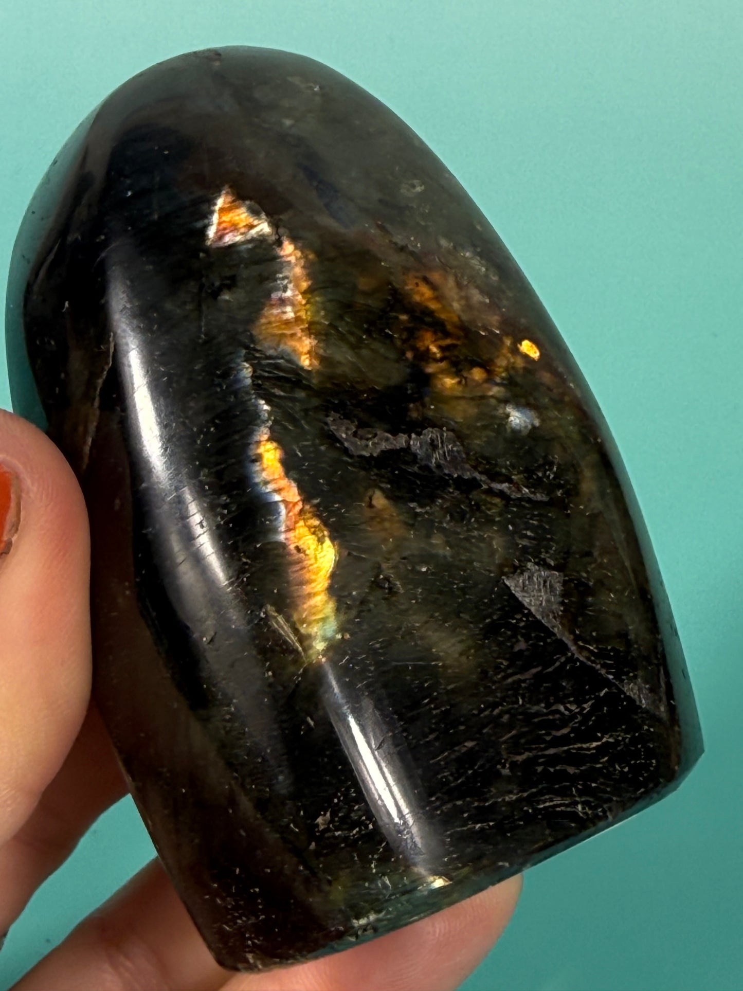 Stunning flashy labradorite Freeform S