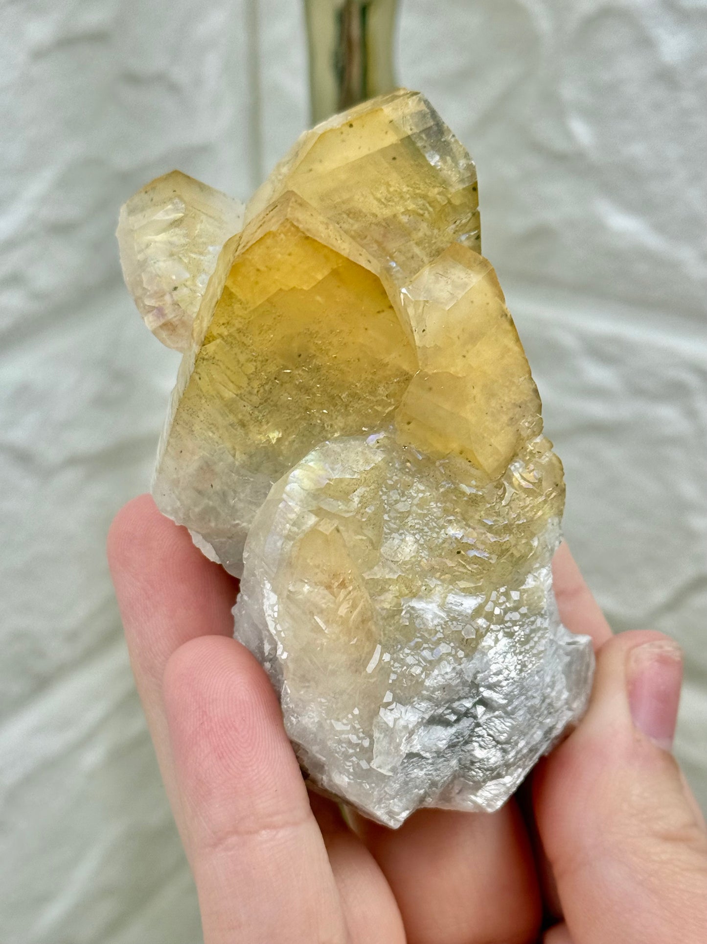You pick! Naturally iridescent golden calcite from Hunan China