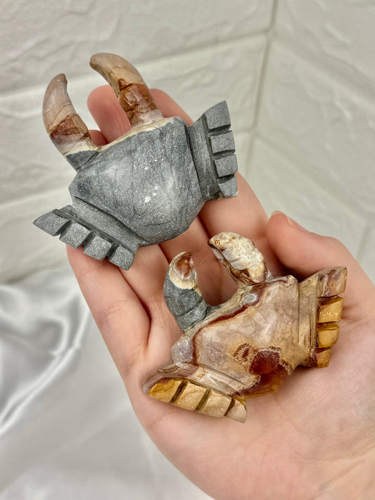 1 adorable rainbow jasper crab