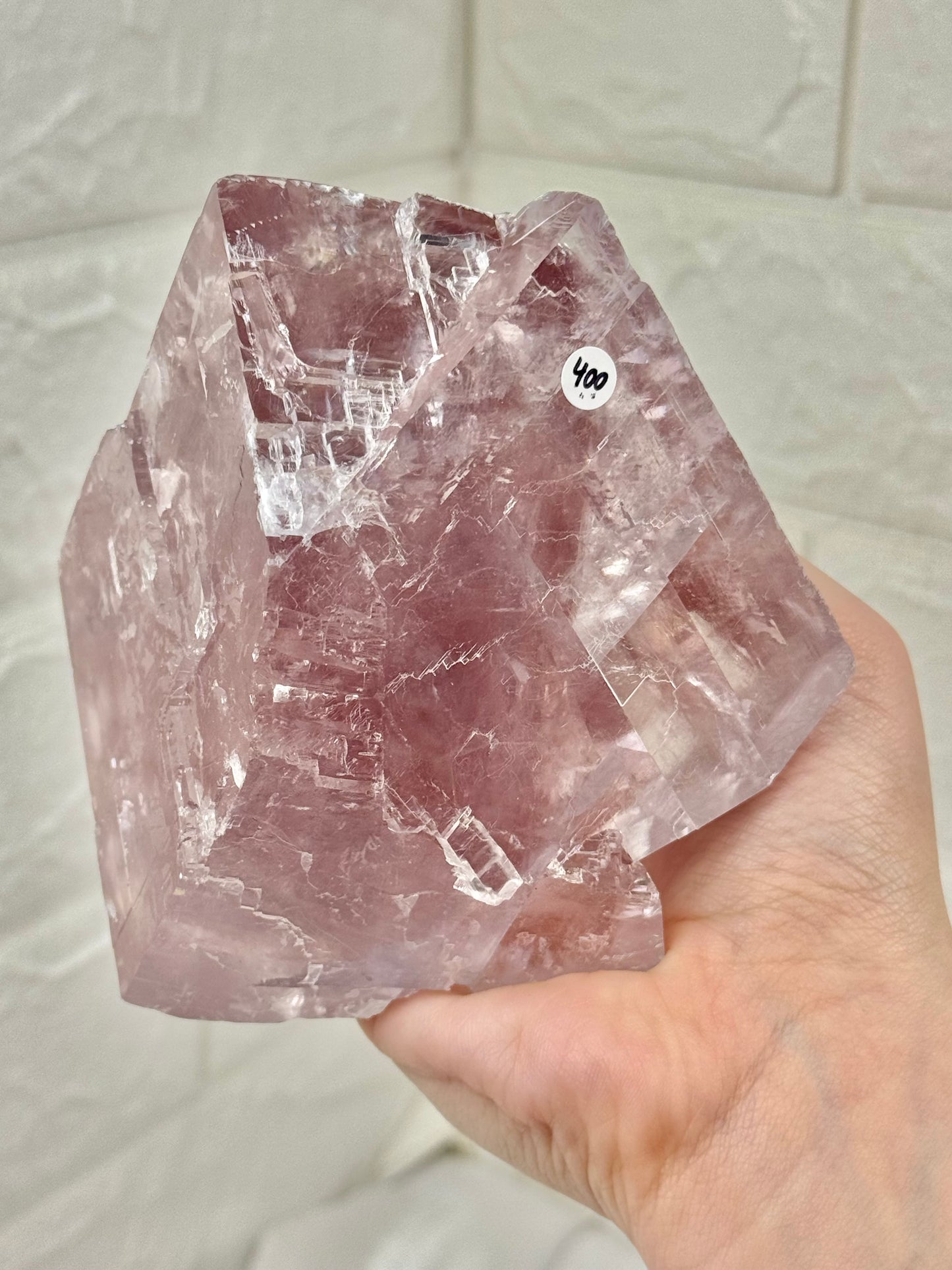 Rainbow filled purple balmat calcite from the Empire State zinc mine, New York