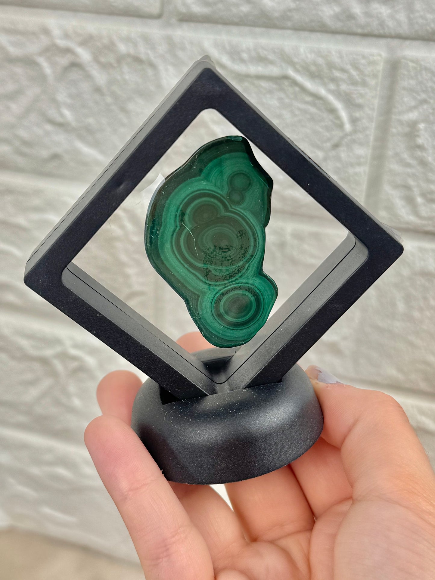 You pick! Malachite slabs in black case