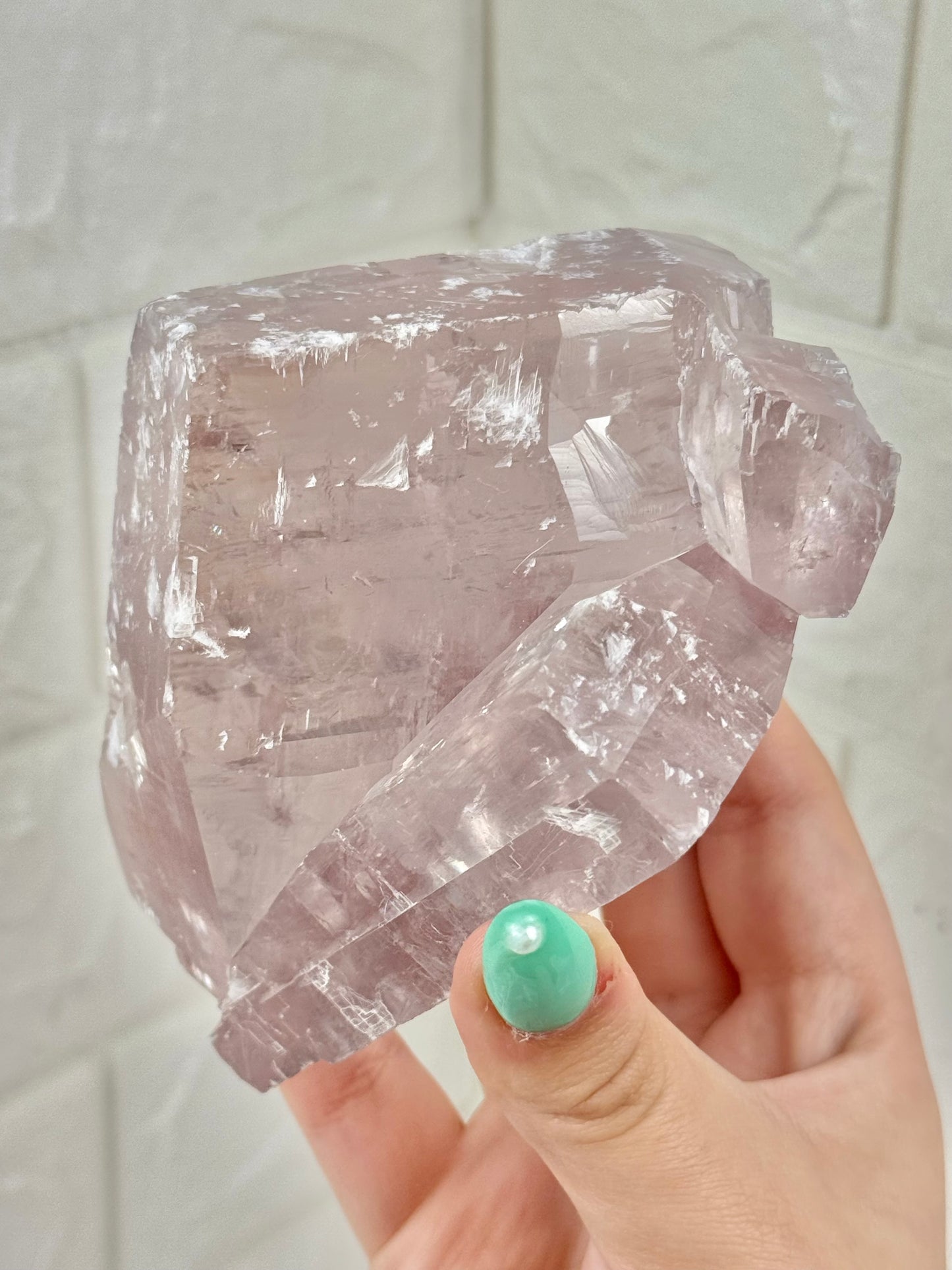Rainbow filled purple balmat calcite from the Empire State zinc mine, New York