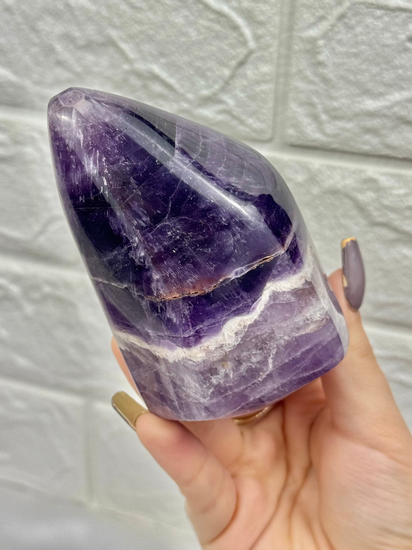 You pick! Chevron amethyst Freeform’s from Brazil