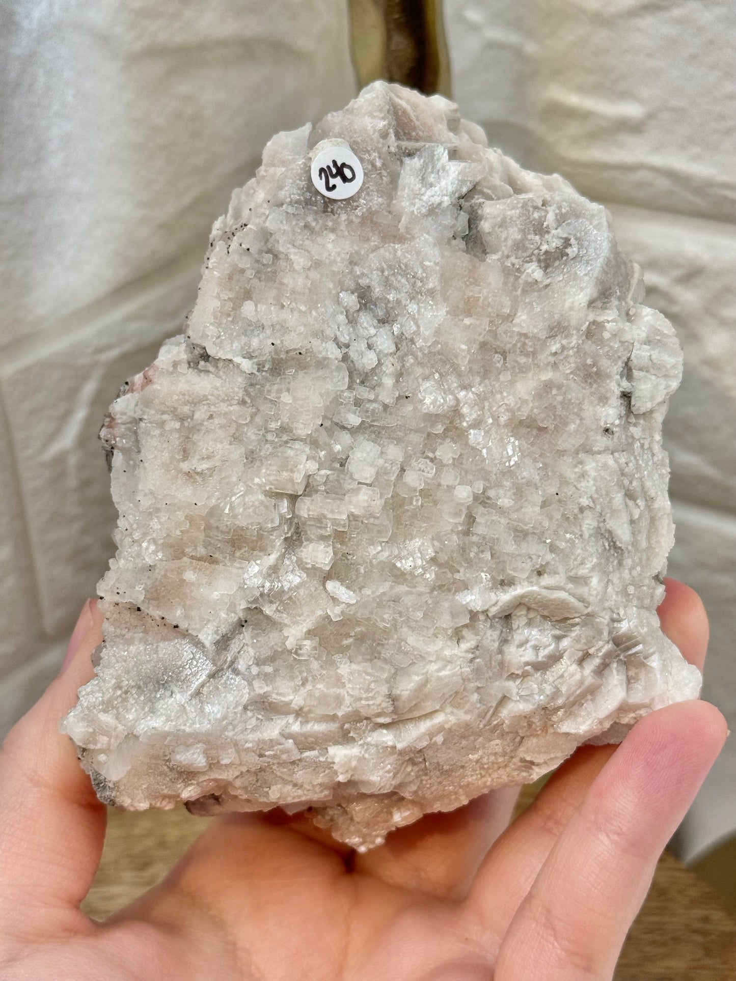 Stunning dogtooth hematite calcite with pyrite from China