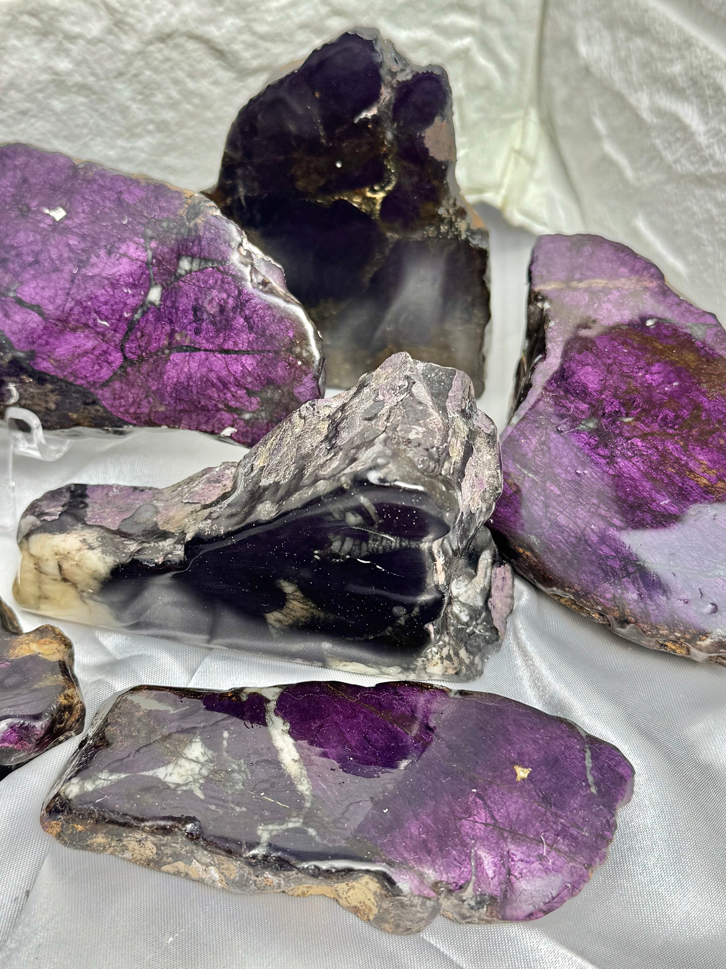 You pick! Polished purpurite Freeform’s from Namibia