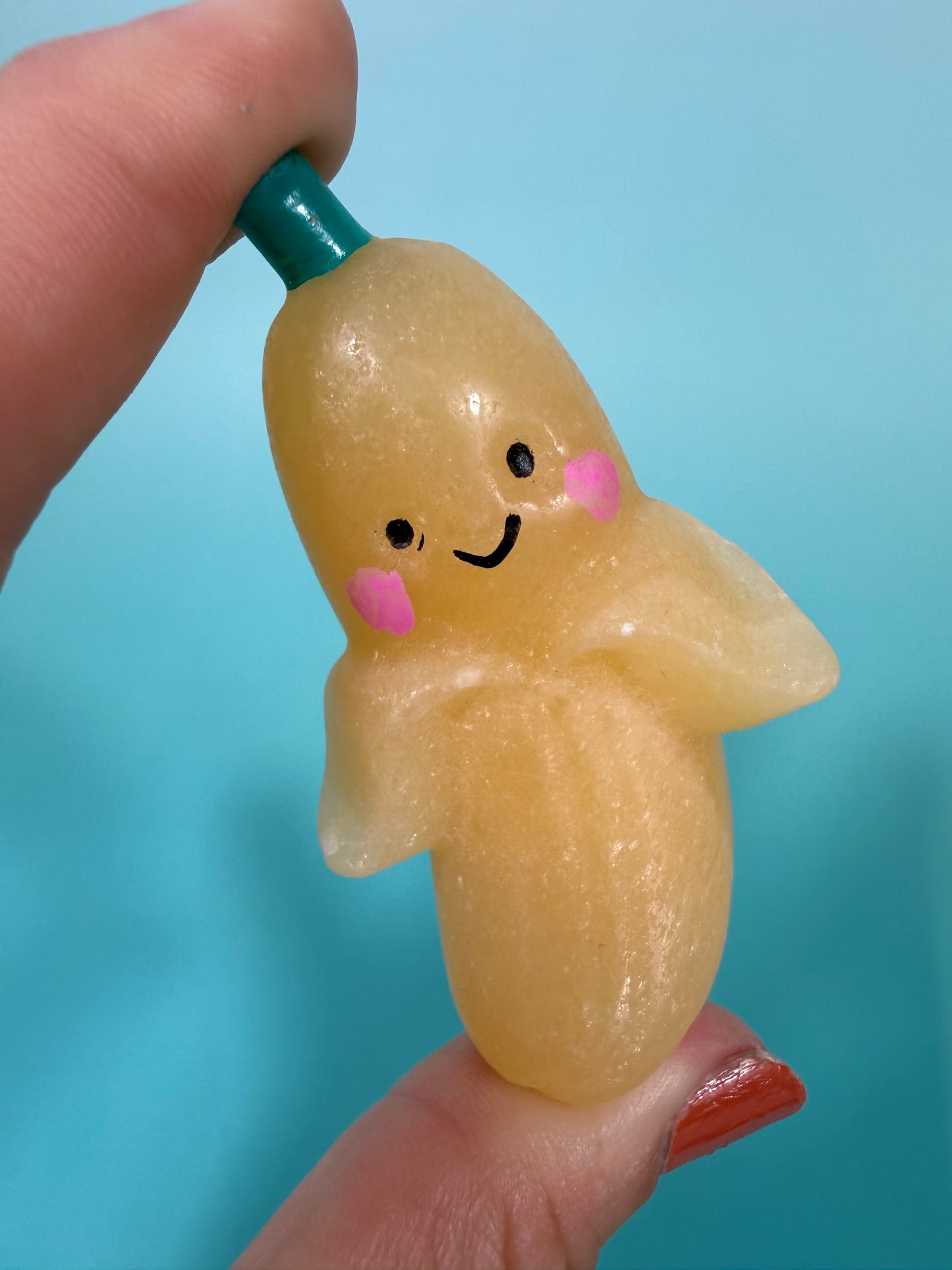 Orange calcite cute banana