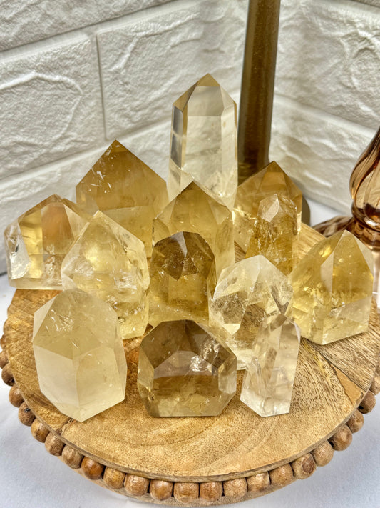 You pick! High grade natural Citrine towers from Brazil