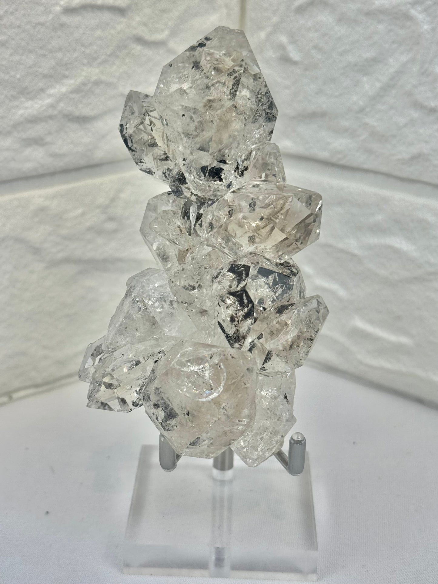 High-grade collectors Herkimer diamond chain from New York