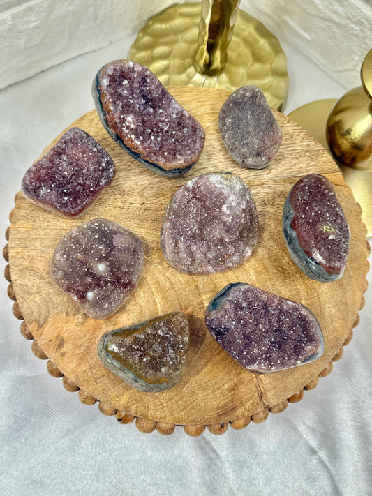 You pick! Colorful amethyst pieces from Brazil