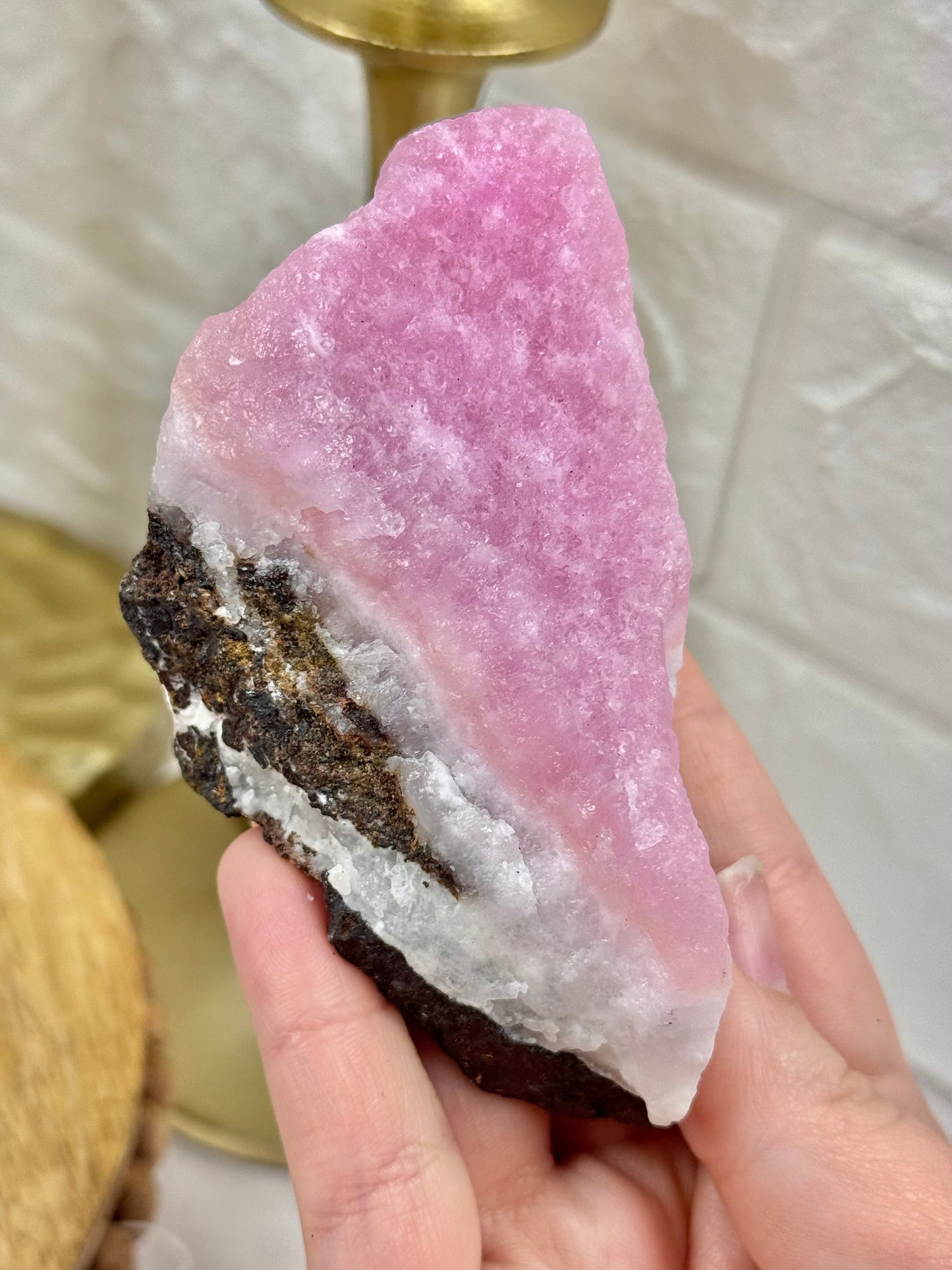 You pick! High quality raw pink aragonite from Pakistan