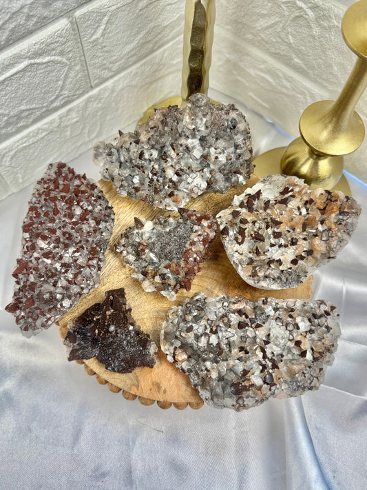 You pick! dogtooth calcite w/ Limonite, Pyrite Symboisis from Hubei Province, China