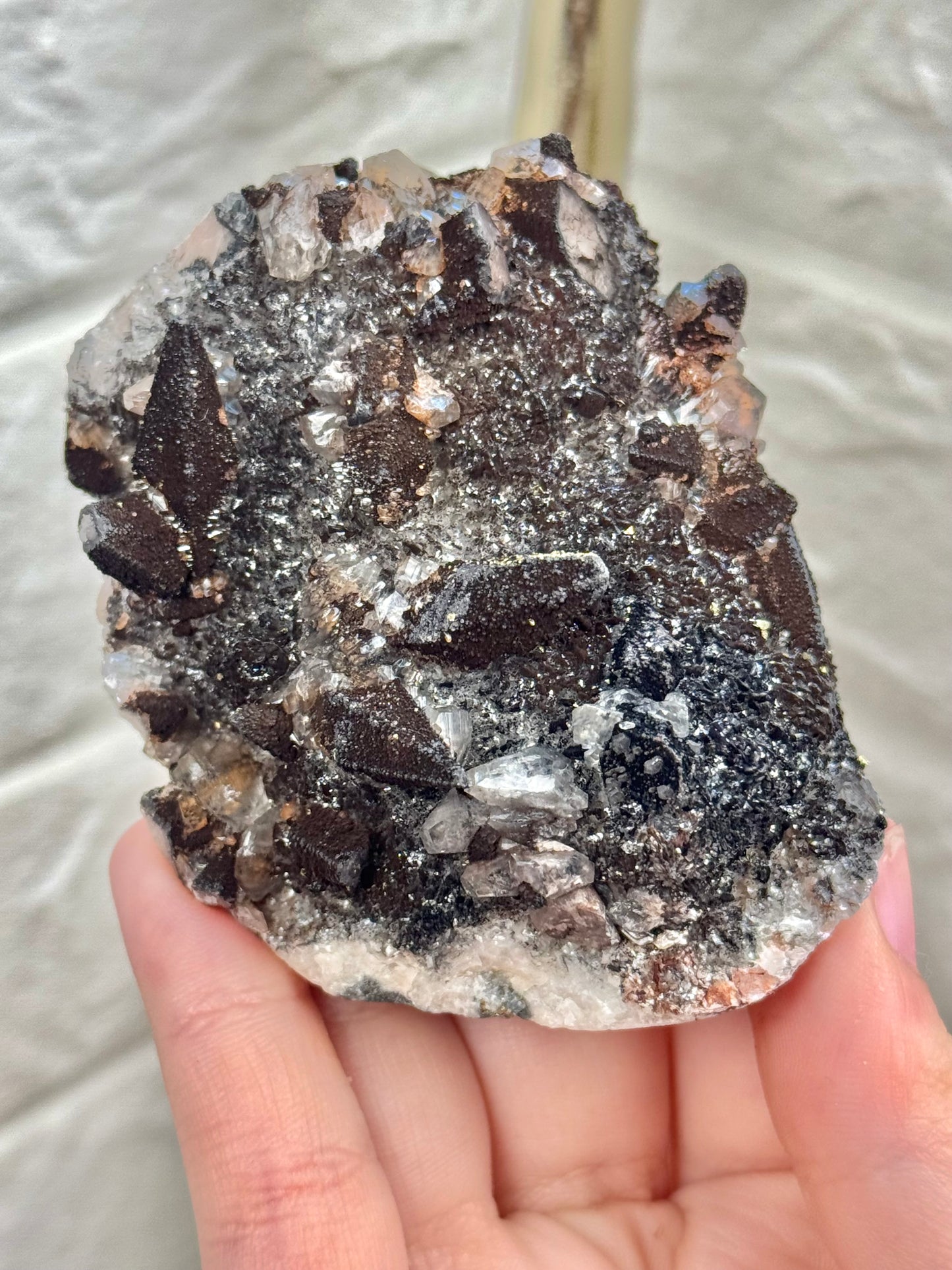 You pick! dogtooth calcite w/ Limonite, Pyrite Symboisis from Hubei Province, China