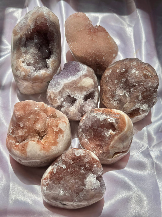 You pick! Pink amethyst Freeform’s from Brazil