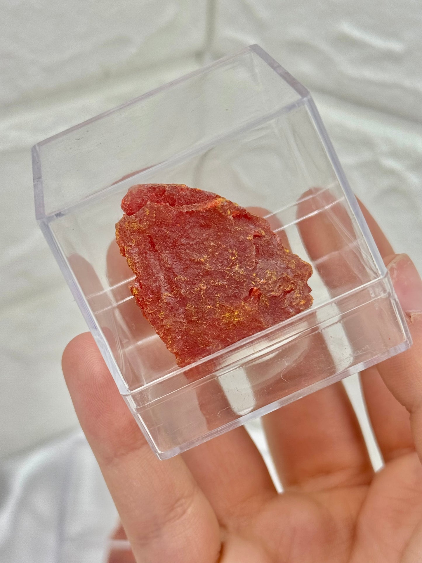 1 unique cherry red realgar specimen from Russia