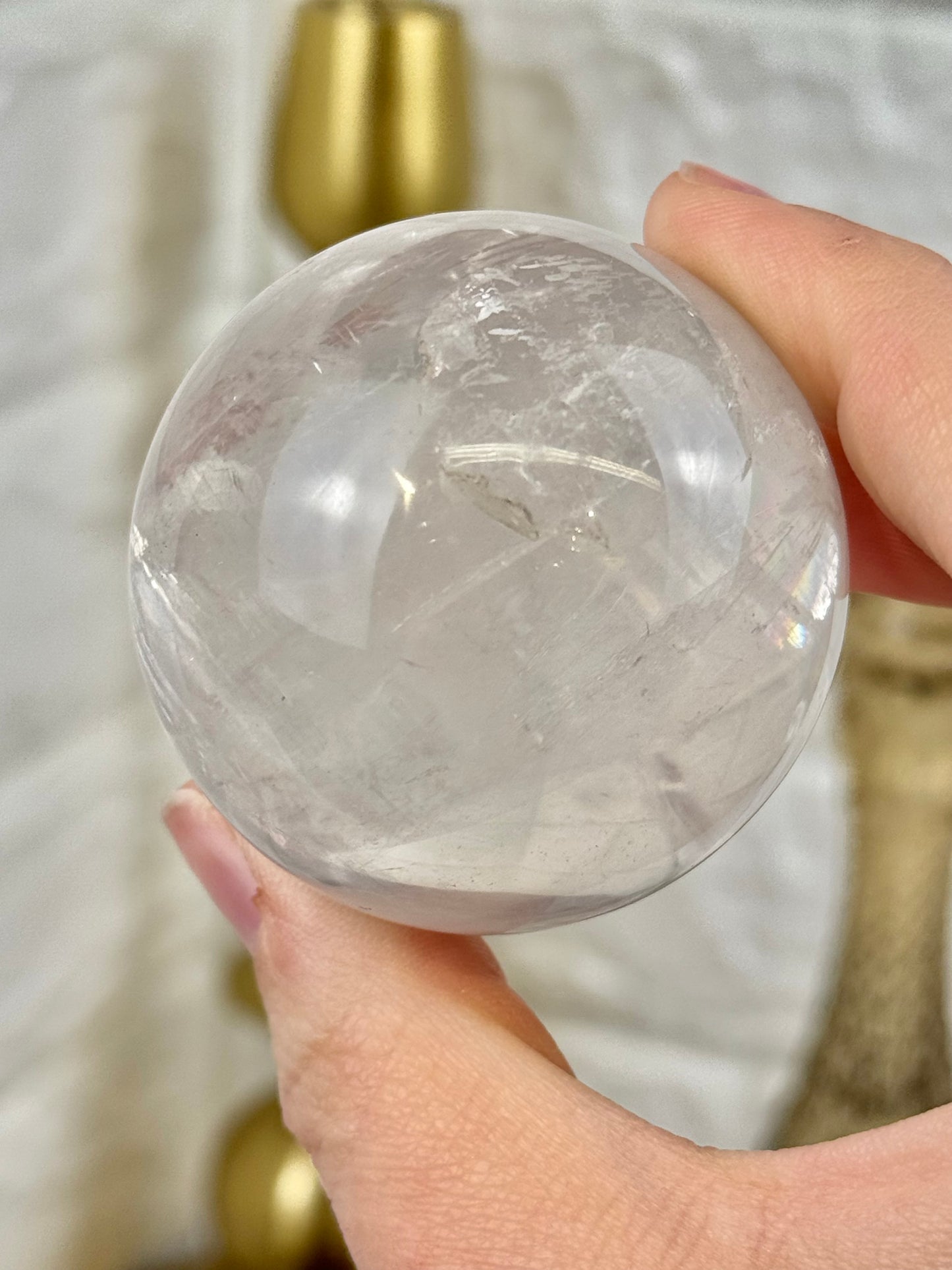 You pick! Gemmy girasol quartz spheres