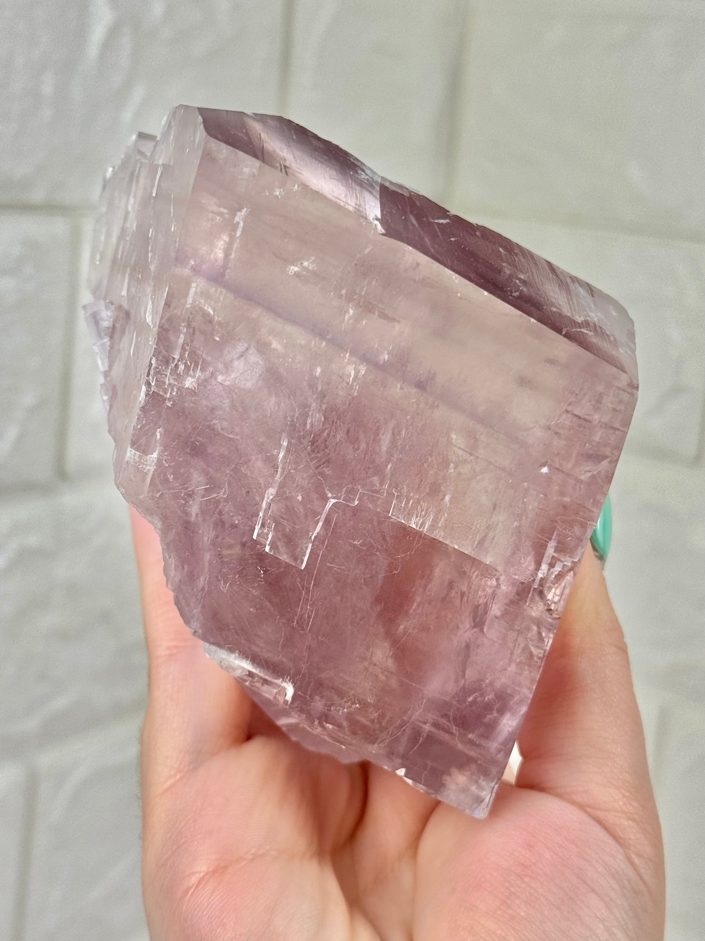 Rainbow filled purple balmat calcite from the Empire State zinc mine, New York