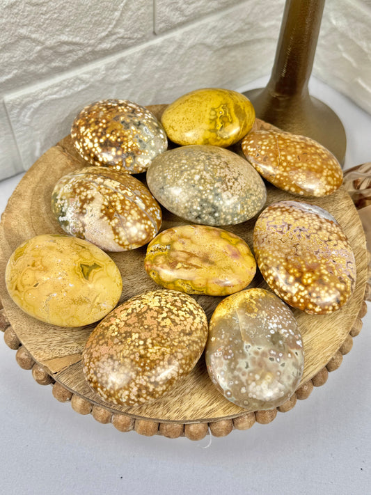 You pick! Sea jasper palm stones from Madagascar