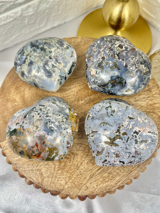 You pick! Dreamy cosmic jasper hearts from Madagascar