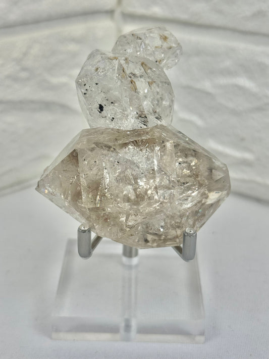 High-grade collectors Herkimer diamond chain from New York