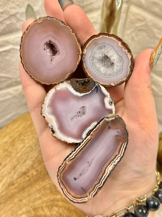 You pick! Uncommon pink Zhanguo agates from China