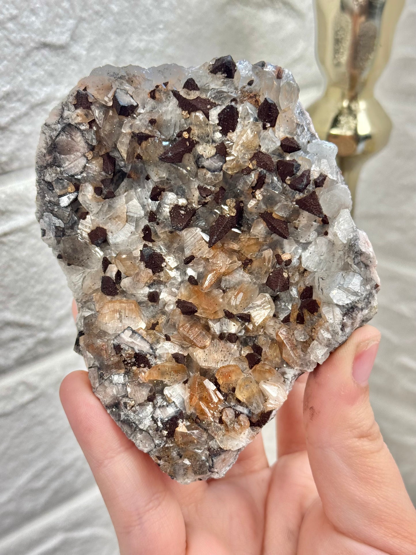 You pick! dogtooth calcite w/ Limonite, Pyrite Symboisis from Hubei Province, China