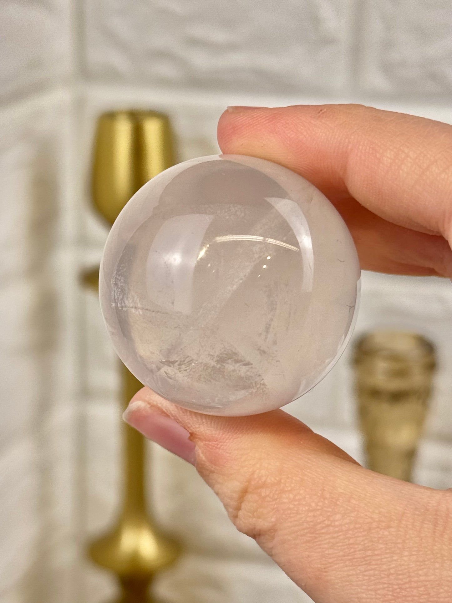 You pick! Gemmy girasol quartz spheres