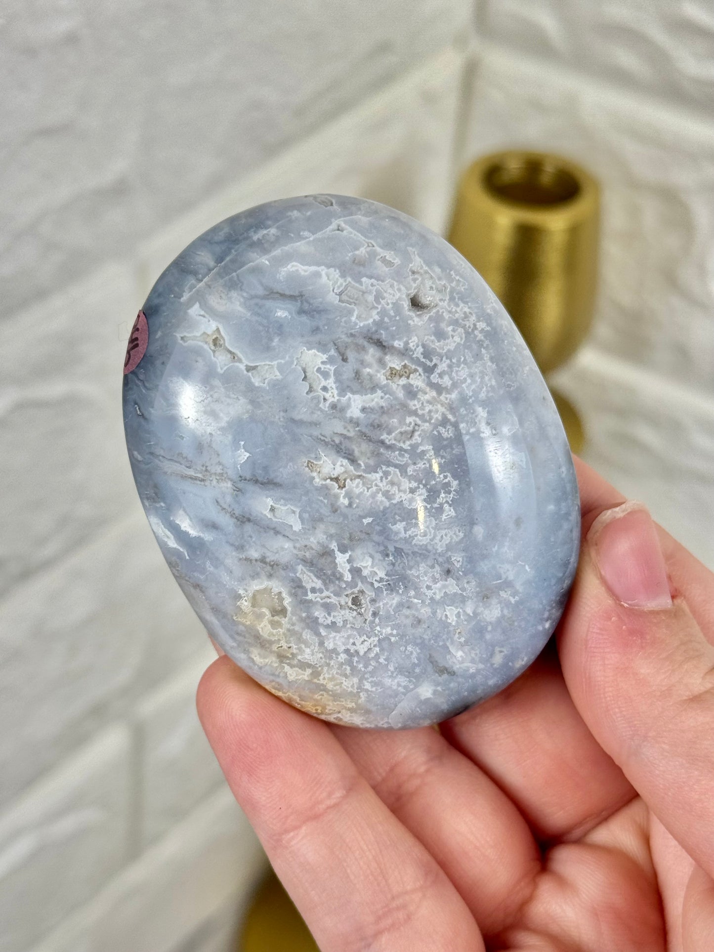 You pick! Blue plum agate palm stones from Indonesia