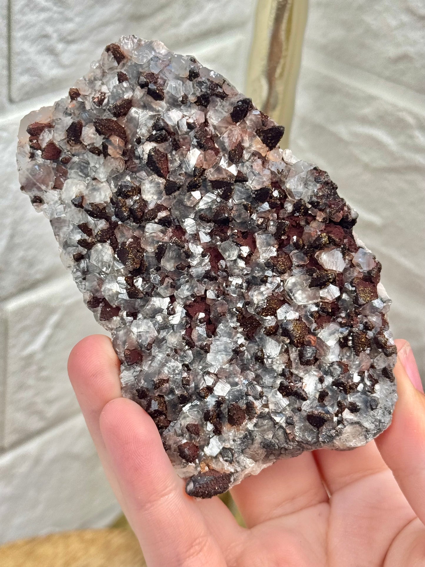 You pick! dogtooth calcite w/ Limonite, Pyrite Symboisis from Hubei Province, China