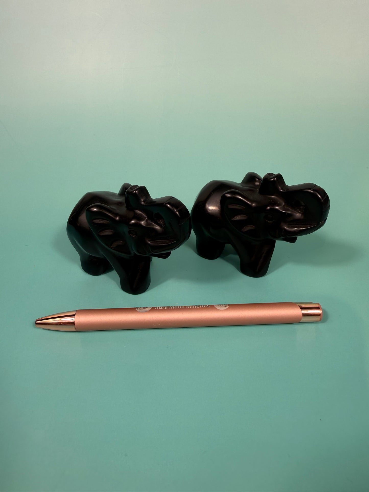 Black obsidian Elephant