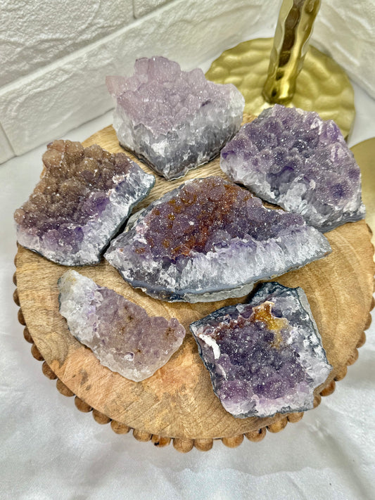 You pick! Sugary purple amethyst pieces from Brazil